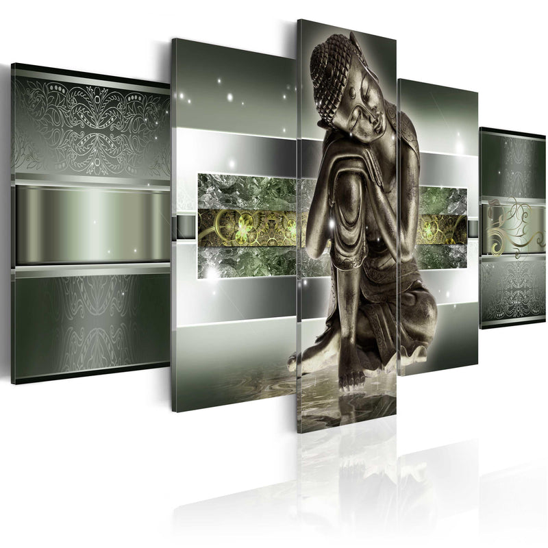 Glezna - Sleeping buddha in greens Home Trends