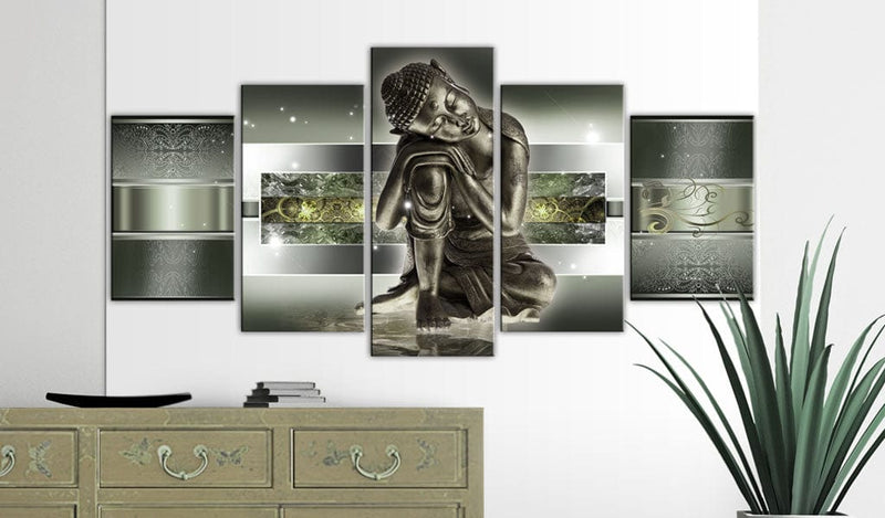 Glezna - Sleeping buddha in greens Home Trends