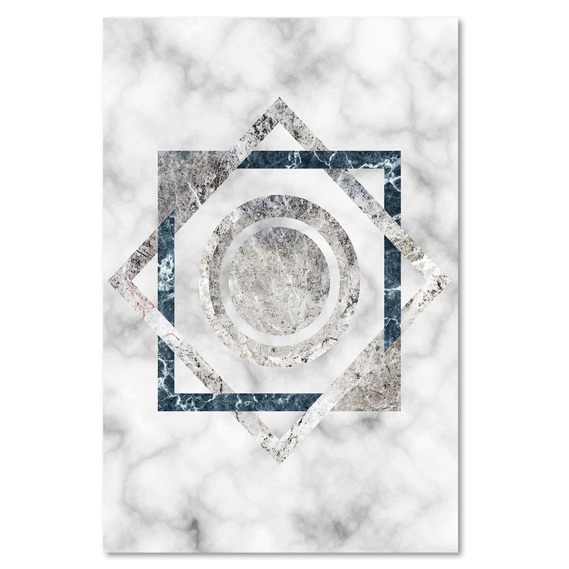 Kanva - Squares And Circles - Marble  Home Trends DECO