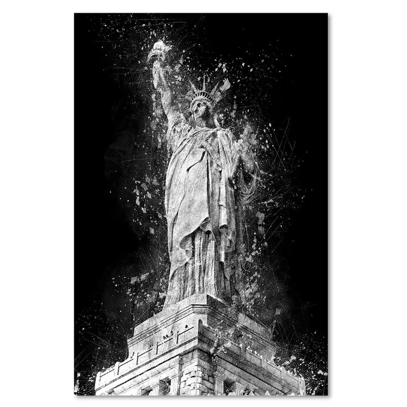 Kanva - Statue Of Liberty At Night  Home Trends DECO