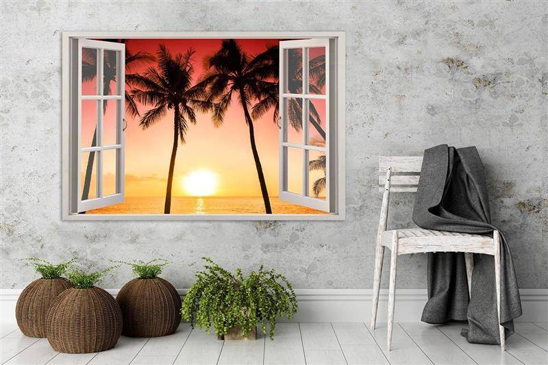 Kanva - Sun And Palm Trees  Home Trends DECO