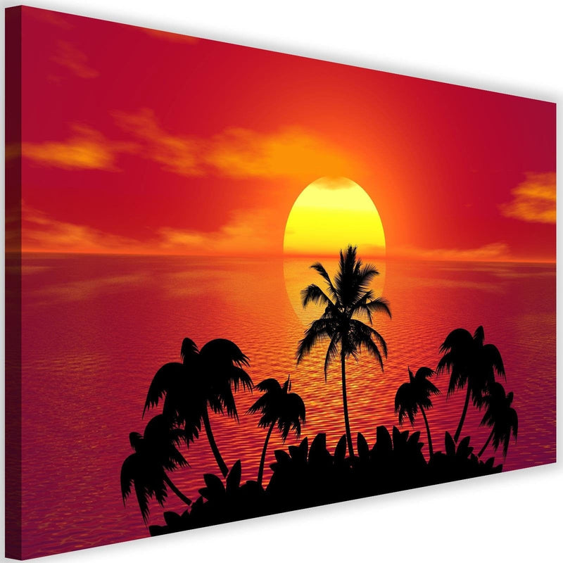 Kanva - Sunset And Palm Trees 2  Home Trends DECO