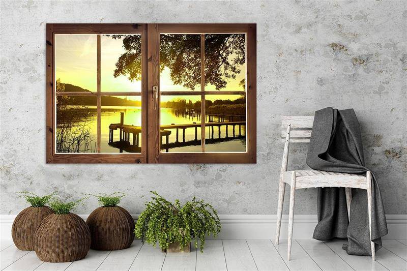 Kanva - Sunset Over The Bridge  Home Trends DECO