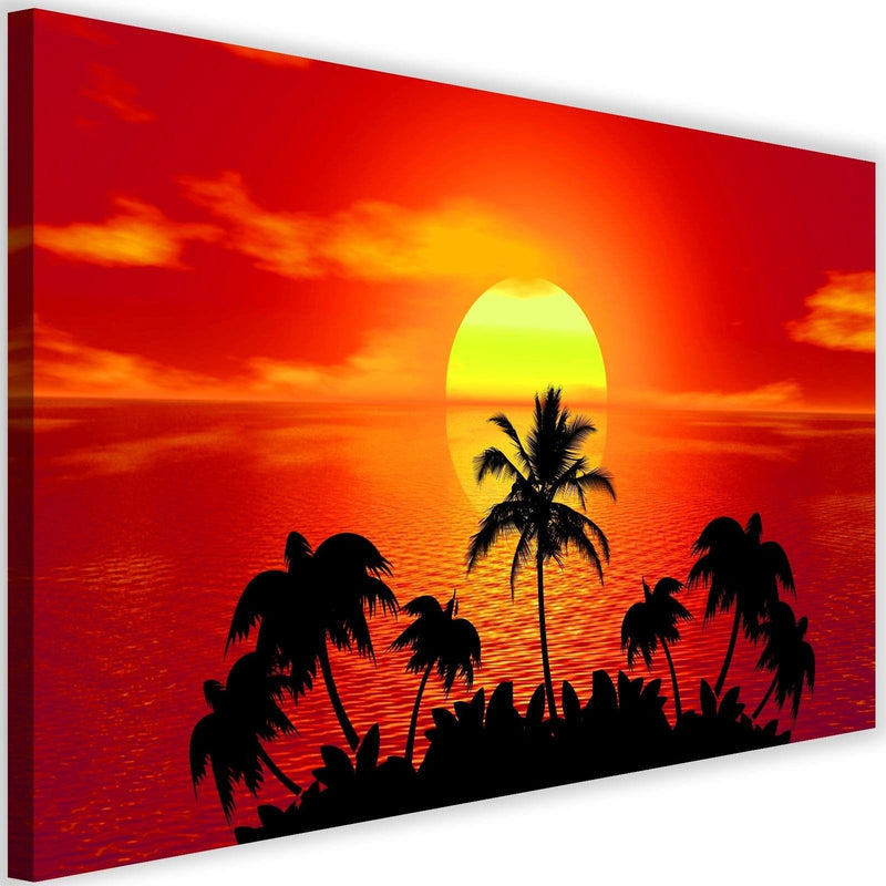 Kanva - Sunset With Palm Trees 4  Home Trends DECO