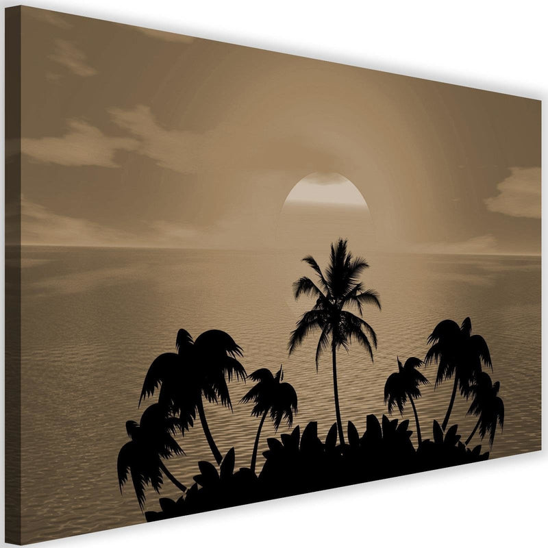 Kanva - Sunset With Palms 1  Home Trends DECO