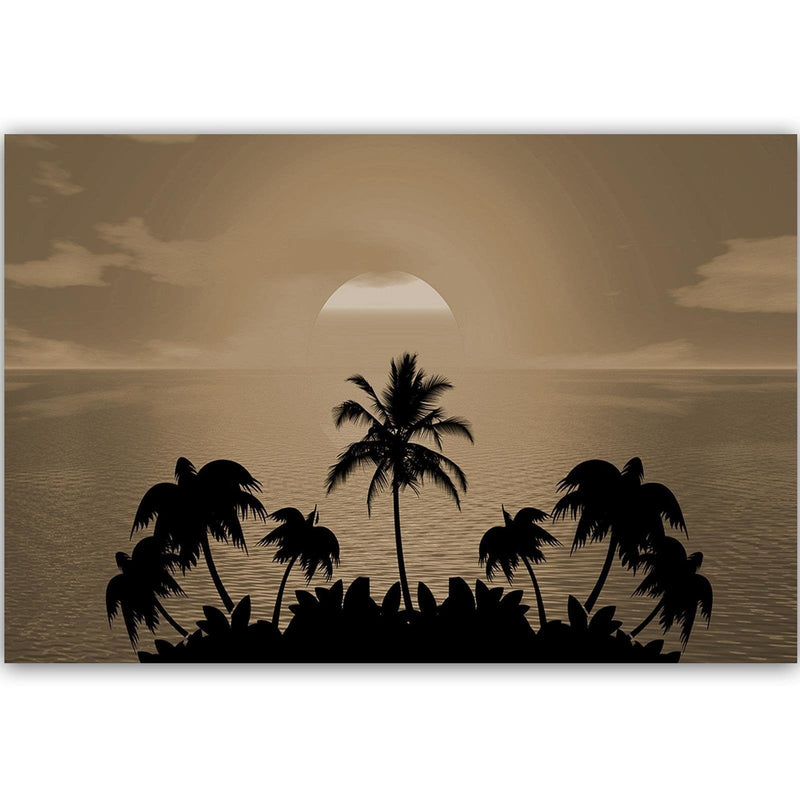 Kanva - Sunset With Palms 1  Home Trends DECO