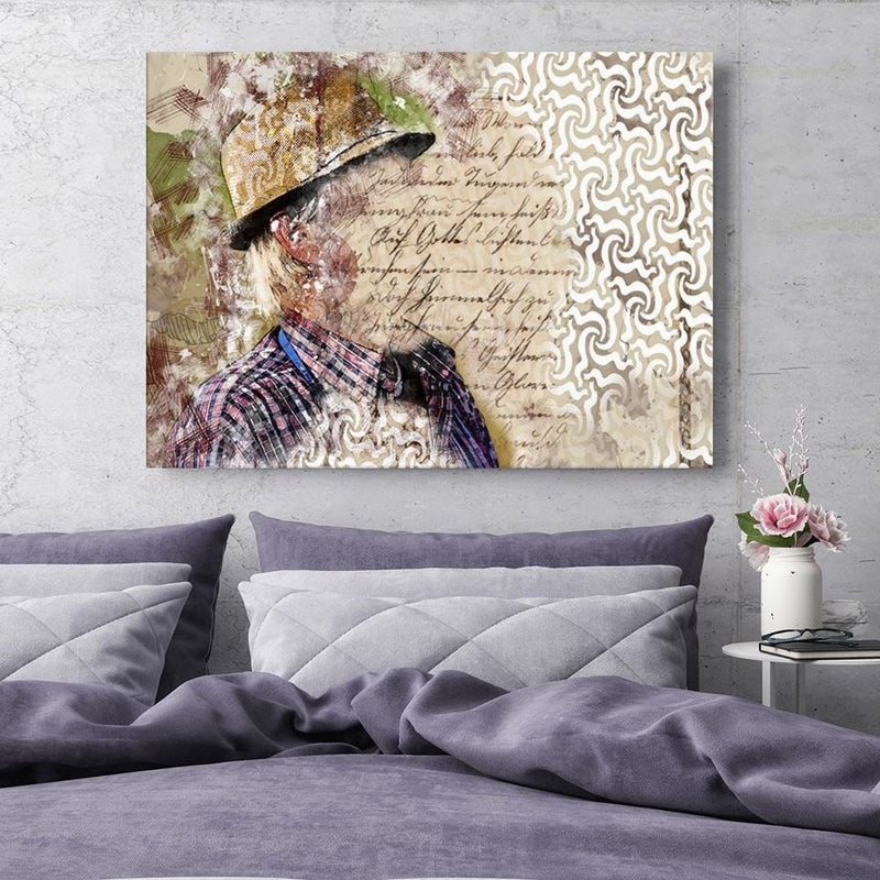 Kanva - The Man In The Hat Abstraction  Home Trends DECO