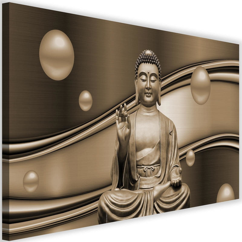 Kanva - The Meditator Buddha On Abstract Background 4  Home Trends DECO