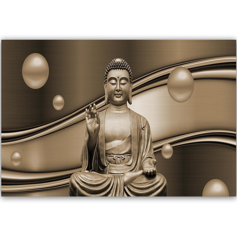 Kanva - The Meditator Buddha On Abstract Background 4  Home Trends DECO