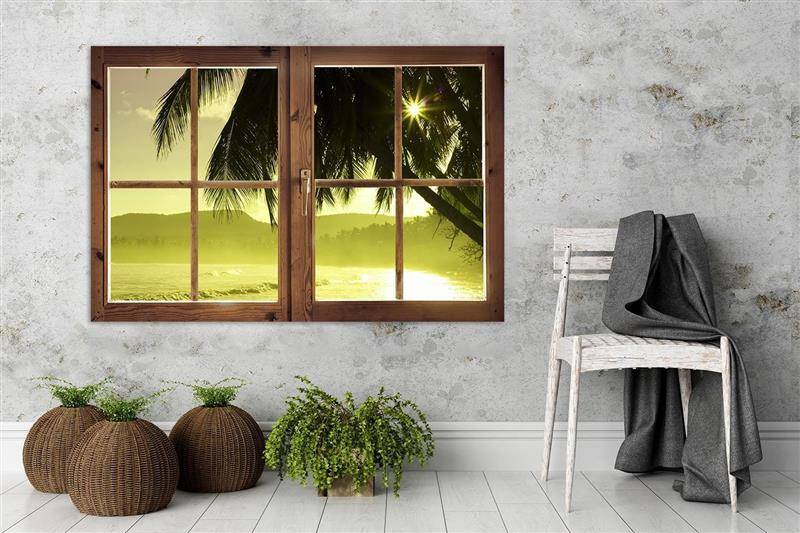 Kanva - The Sea And Palm Tree  Home Trends DECO