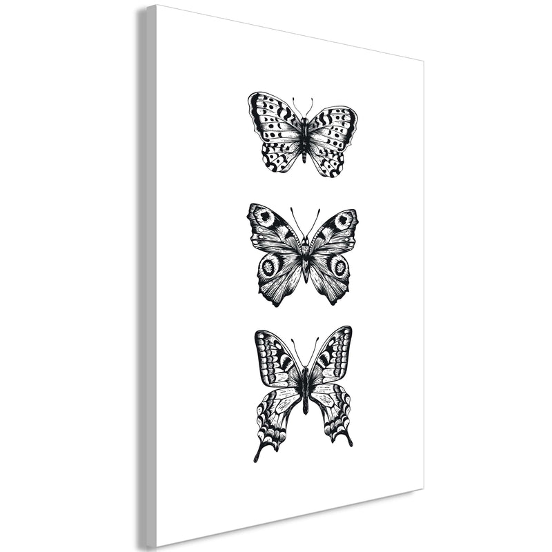 Glezna - Three Butterflies (1 Part) Vertical Home Trends
