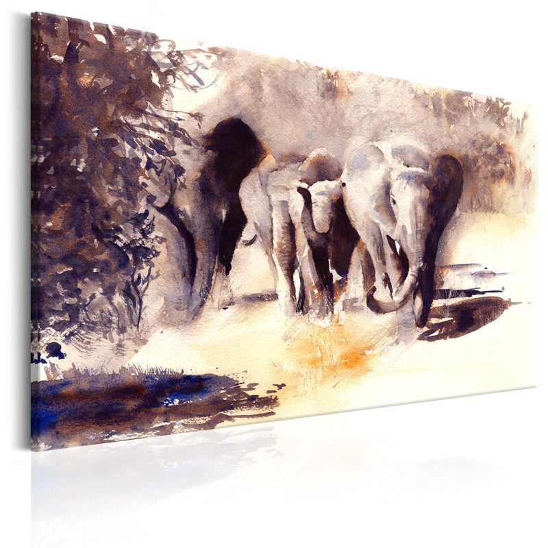 Glezna - Watercolour Elephants Home Trends