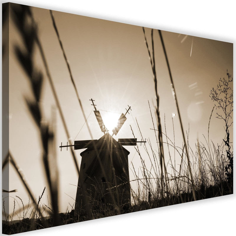 Kanva - Windmill At Sunset 1  Home Trends DECO