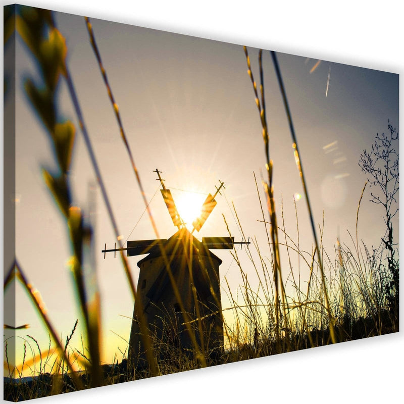 Kanva - Windmill At Sunset 3  Home Trends DECO