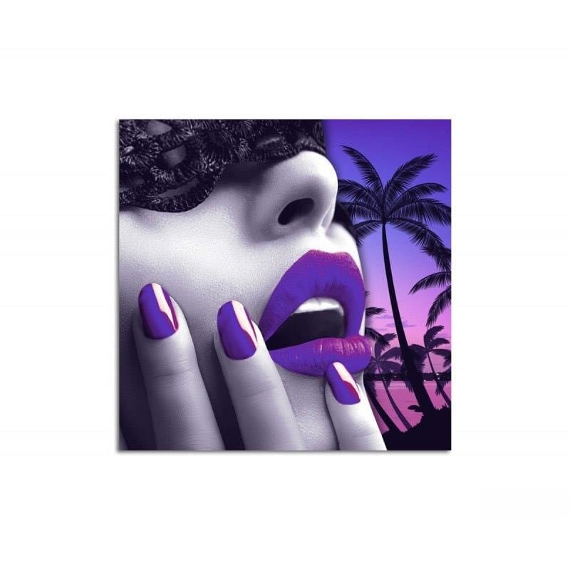 Kanva - Woman With Purple Makeup  Home Trends DECO