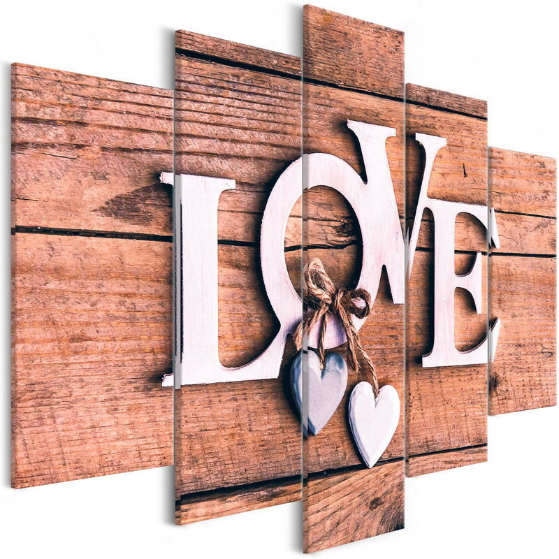 Glezna - Wooden Letters (5-Parts) Wide Home Trends