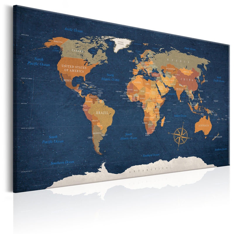 Glezna - World Map_ Ink Oceans Home Trends