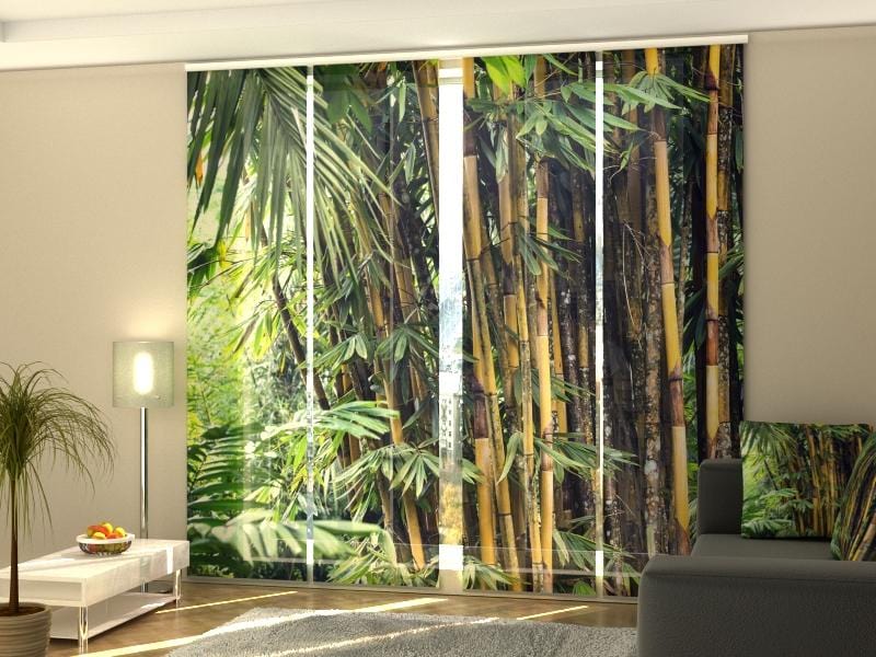 Paneļu aizkari (4 daļas) Bamboo Jungles of the Philippines Home Trends