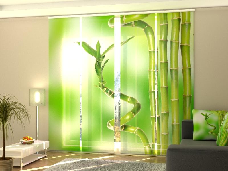 Paneļu aizkari (4 daļas) Curtains Amazing Bamboo Home Trends