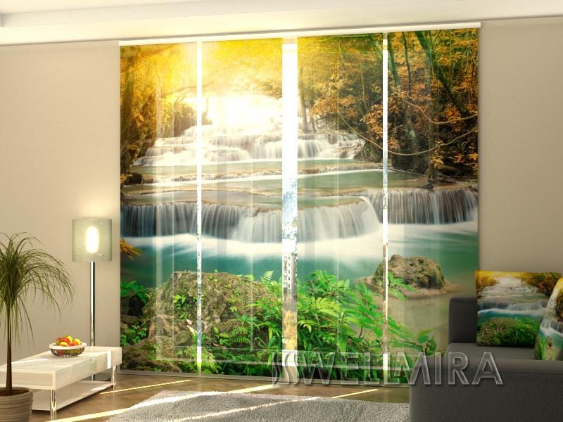 Paneļu aizkari (4 daļas) Curtains Autumn waterfall Home Trends