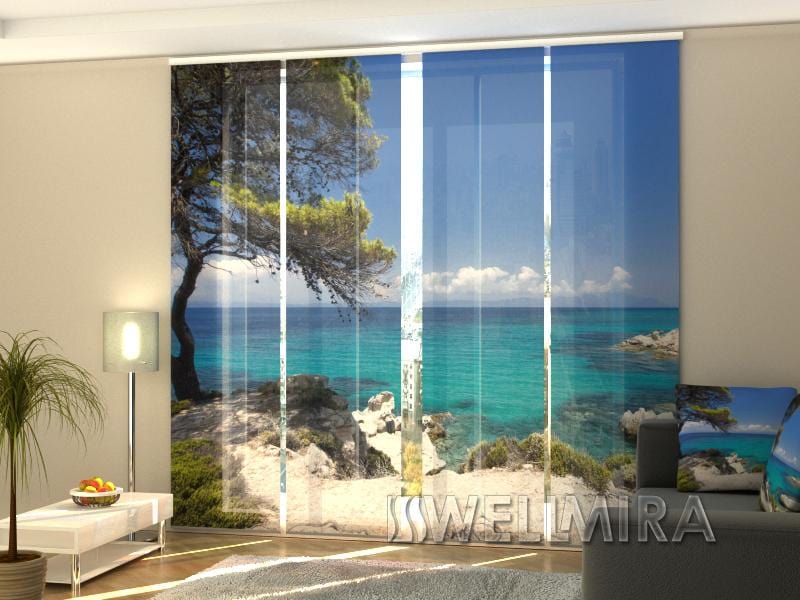 Paneļu aizkari (4 daļas) Curtains Awesome Greece Home Trends