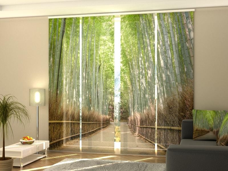 Paneļu aizkari (4 daļas) Curtains Bamboo Forest in Kyoto Home Trends