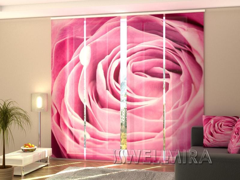 Paneļu aizkari (4 daļas) Curtains Big Pink Rose Home Trends