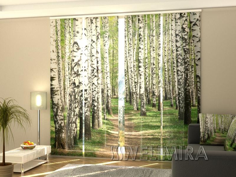 Paneļu aizkari (4 daļas) Curtains Birch Forest Home Trends