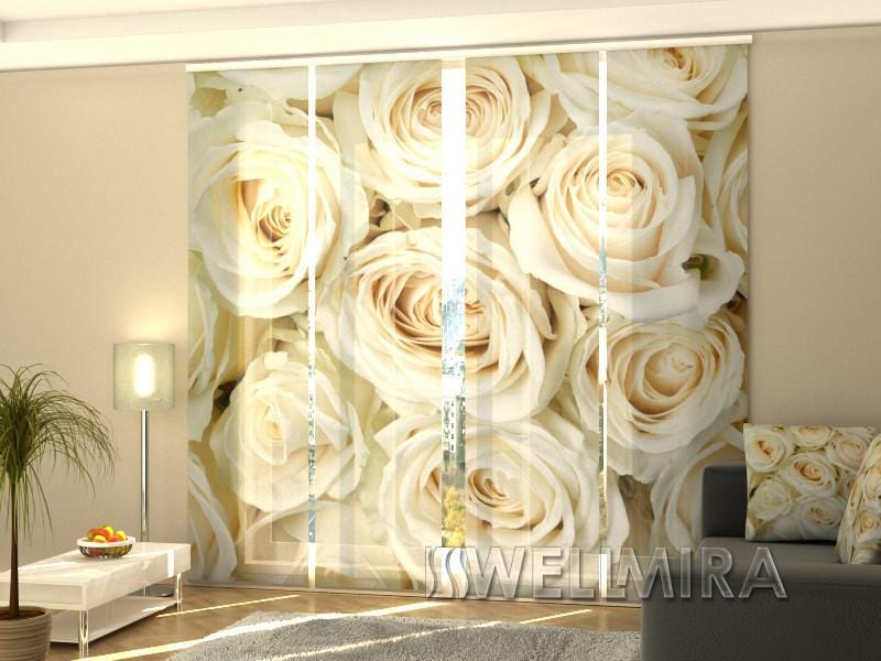 Paneļu aizkari (4 daļas) Curtains Champagne Roses 2 Home Trends