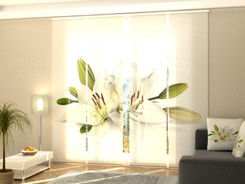 Paneļu aizkari (4 daļas) Curtains Crystal Lily Screen / 140 / 40 Home Trends