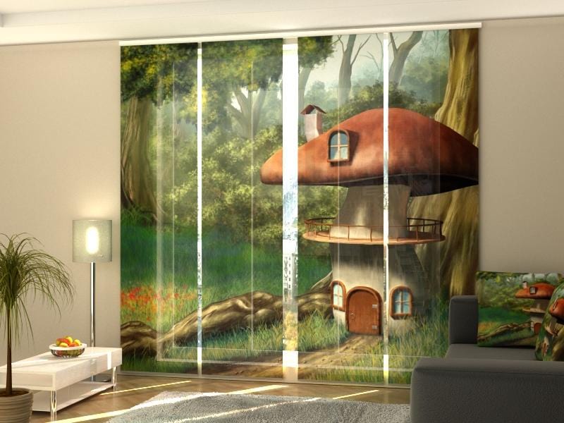 Paneļu aizkari (4 daļas) Curtains Fantastic Mushroom Screen / 140 / 40 Home Trends