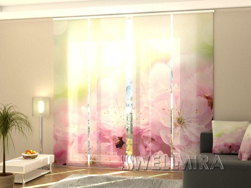 Paneļu aizkari (4 daļas) Curtains Flowers of Sweet Cherry Home Trends