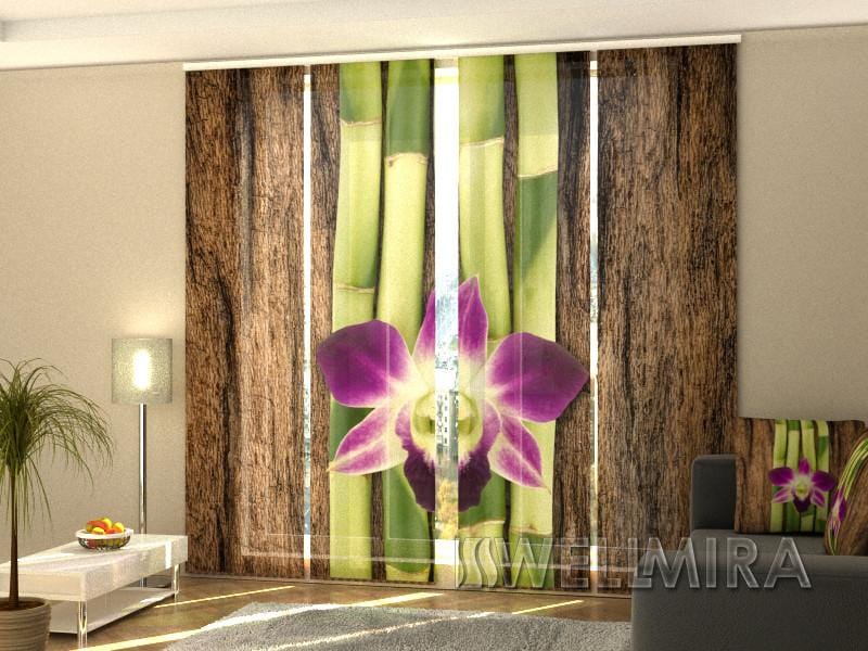 Paneļu aizkari (4 daļas) Curtains Four Shoots of Bamboo Home Trends