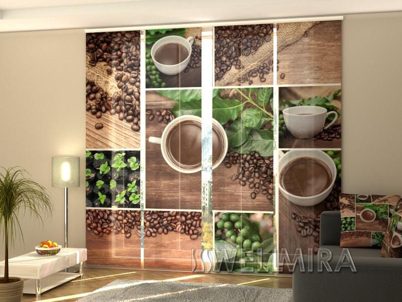 Paneļu aizkari (4 daļas) Curtains Green Coffe Home Trends