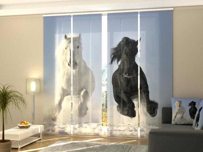 Paneļu aizkari (4 daļas) Curtains Horses 1 Screen / 140 / 40 Home Trends