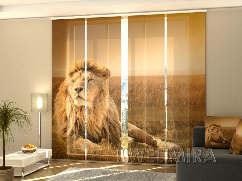 Paneļu aizkari (4 daļas) Curtains King of Beasts Home Trends