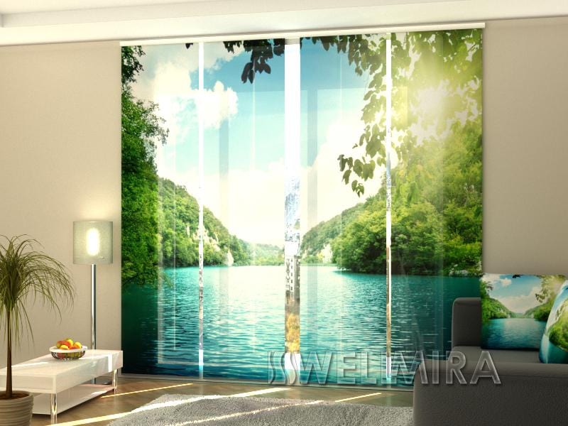 Paneļu aizkari (4 daļas) Curtains Lake Home Trends