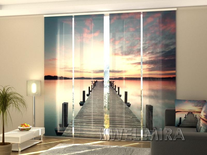 Paneļu aizkari (4 daļas) Curtains Long pier Home Trends