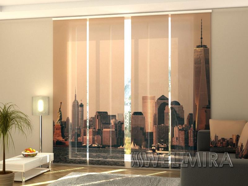 Paneļu aizkari (4 daļas) Curtains Manhattan Skyline Home Trends