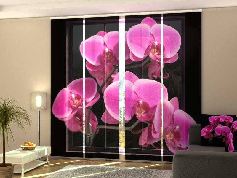 Paneļu aizkari (4 daļas) Curtains Orchid Twig Screen / 140 / 40 Home Trends