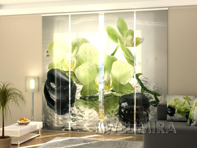 Paneļu aizkari (4 daļas) Curtains Pistachio Orchid Home Trends