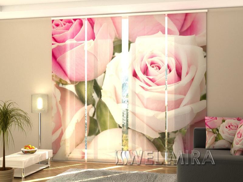 Paneļu aizkari (4 daļas) Curtains Royal Roses Home Trends