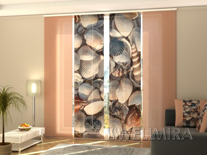 Paneļu aizkari (4 daļas) Curtains Shells Home Trends