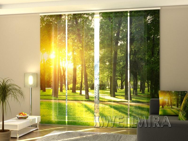 Paneļu aizkari (4 daļas) Curtains Spring Park Home Trends