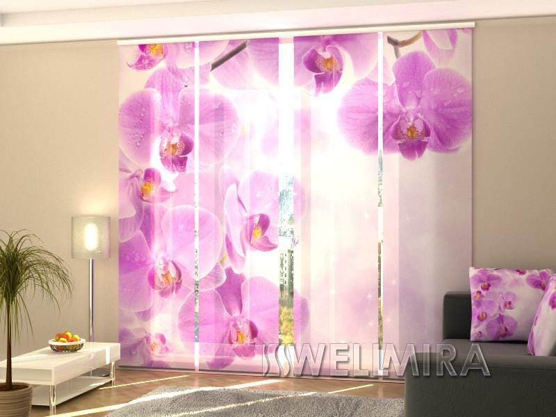 Paneļu aizkari (4 daļas) Curtains Starry Orchid Home Trends