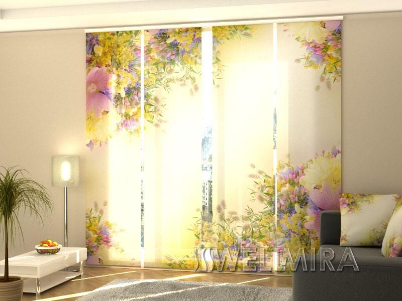 Paneļu aizkari (4 daļas) Curtains Summer field flowers Home Trends