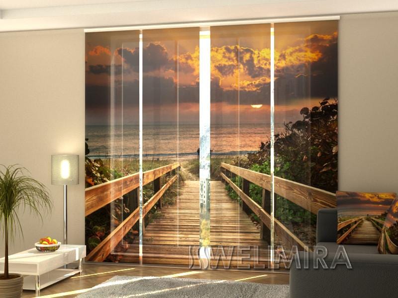 Paneļu aizkari (4 daļas) Curtains Sunset 3 Home Trends