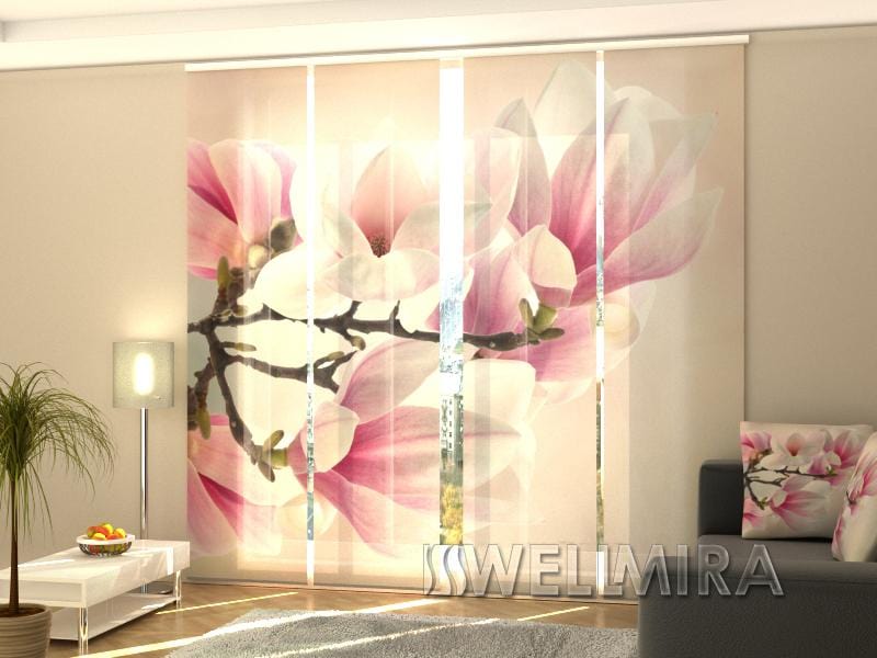 Paneļu aizkari (4 daļas) Curtains Sweet magnolias Home Trends