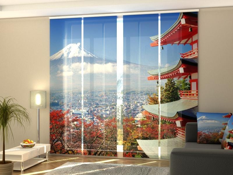 Paneļu aizkari (4 daļas) Fall colors in Japan Home Trends