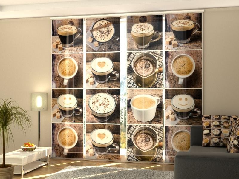 Paneļu aizkari (4 daļas) Flavored Coffee Home Trends